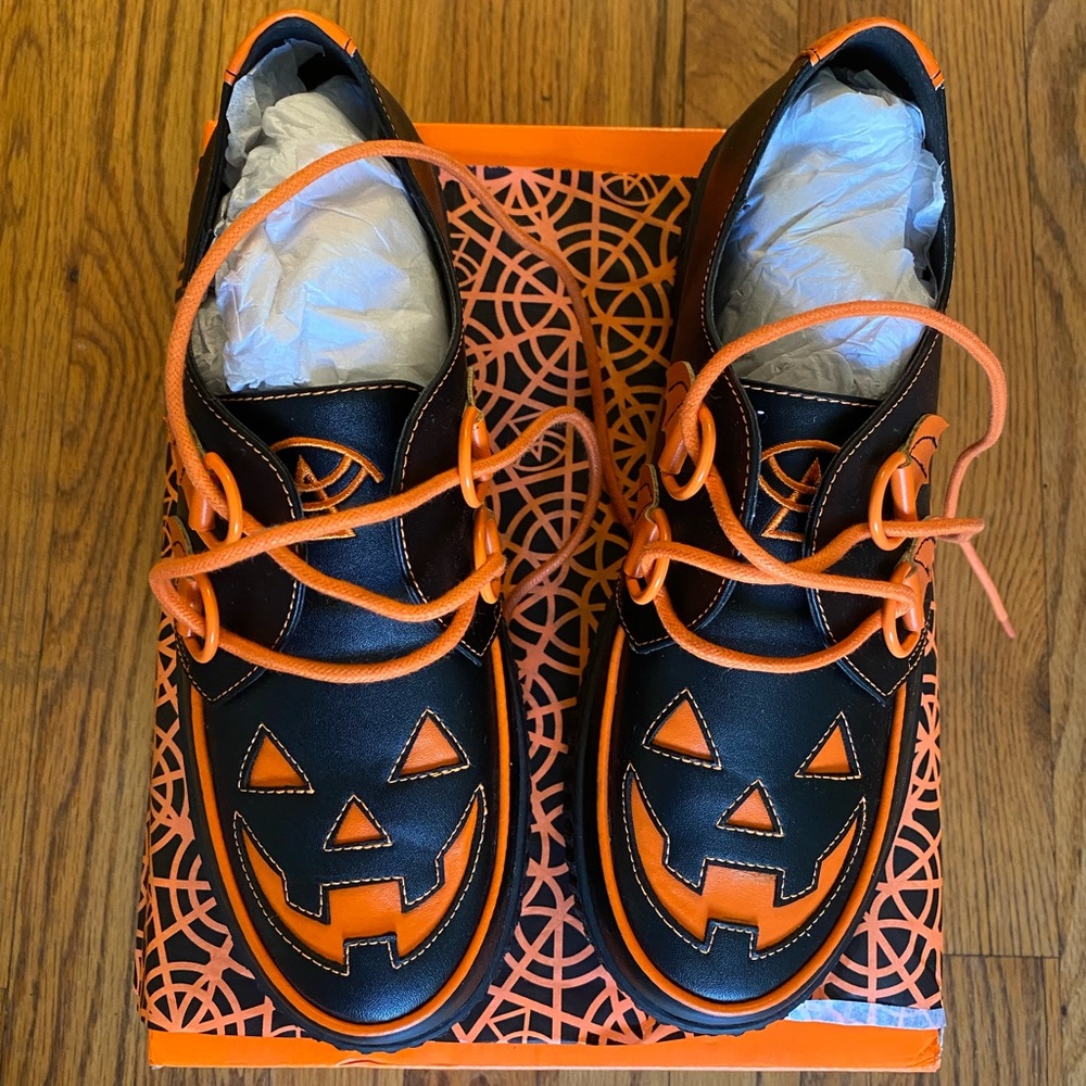 ✨SOLD✨ Strangecvlt trick or treat black orange krypt creepers jack lantern